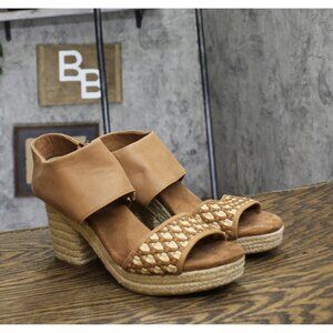 Toms Womens Rope Majorca Platform Heeled Sandal 10021955 Brown Sugar 9M